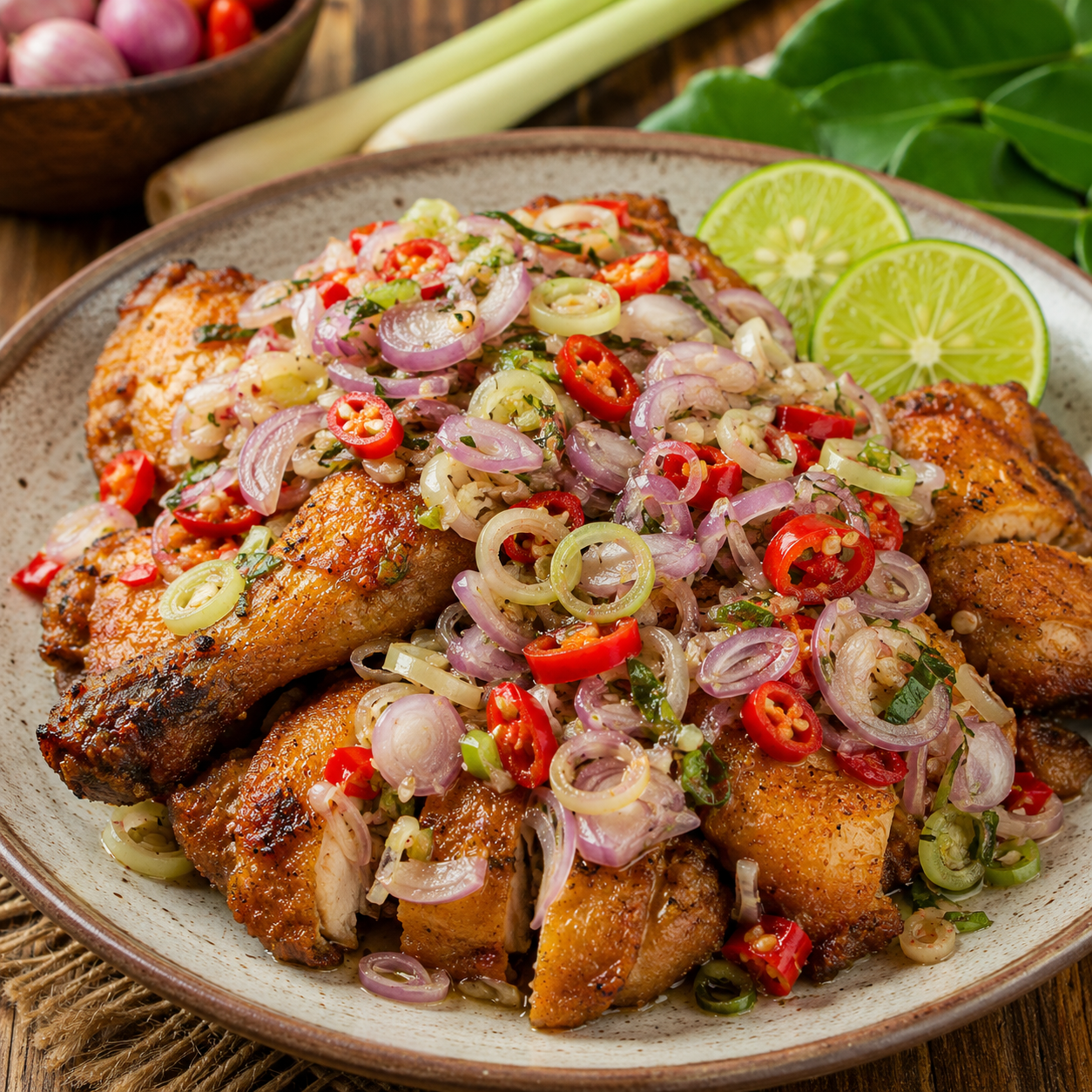 Ayam Sambal Matah dari Kedai Kopi Bersahaja